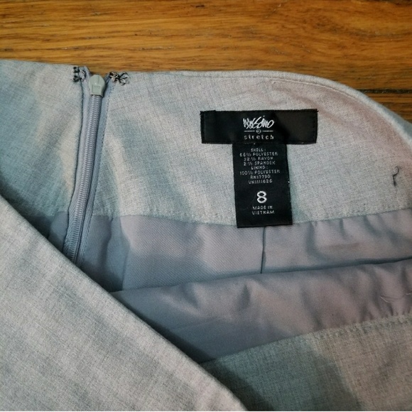 Missimo Heather Grey Stretch Pencil Skirt - Picture 3 of 5